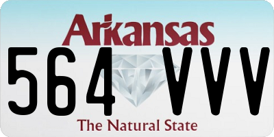 AR license plate 564VVV
