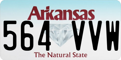 AR license plate 564VVW