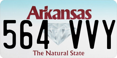 AR license plate 564VVY