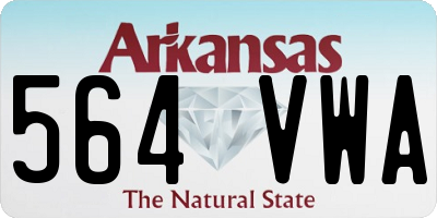 AR license plate 564VWA