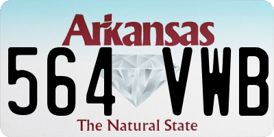 AR license plate 564VWB