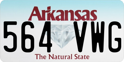 AR license plate 564VWG