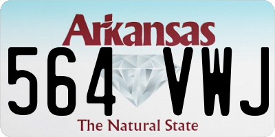 AR license plate 564VWJ