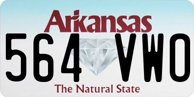 AR license plate 564VWO