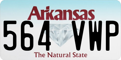 AR license plate 564VWP