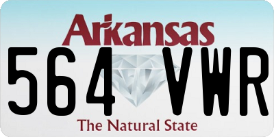 AR license plate 564VWR