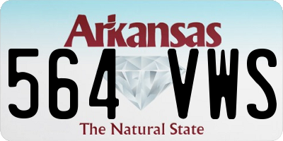 AR license plate 564VWS