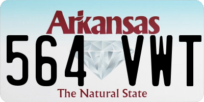 AR license plate 564VWT