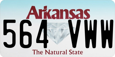 AR license plate 564VWW