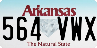 AR license plate 564VWX
