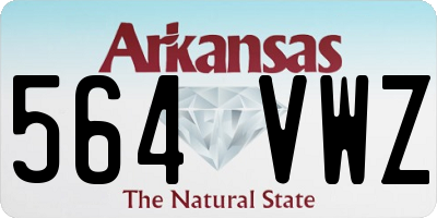 AR license plate 564VWZ