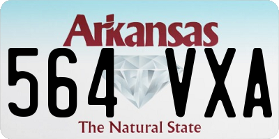 AR license plate 564VXA
