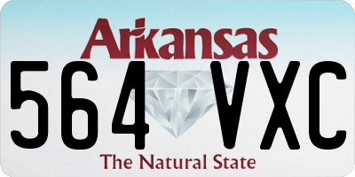 AR license plate 564VXC