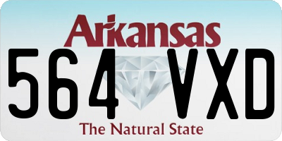 AR license plate 564VXD