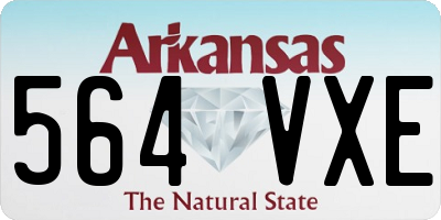 AR license plate 564VXE