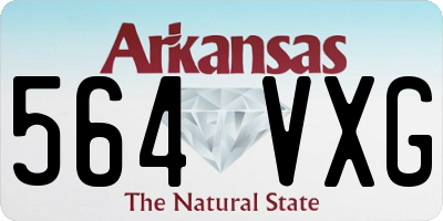 AR license plate 564VXG