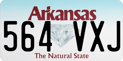 AR license plate 564VXJ