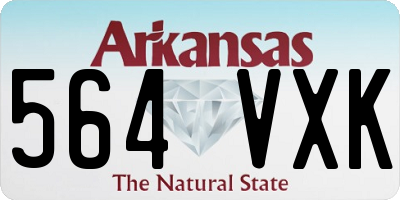 AR license plate 564VXK