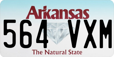 AR license plate 564VXM