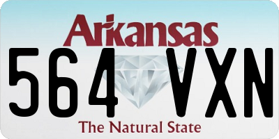 AR license plate 564VXN