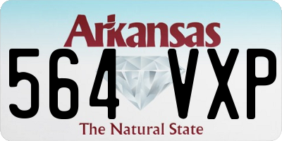 AR license plate 564VXP