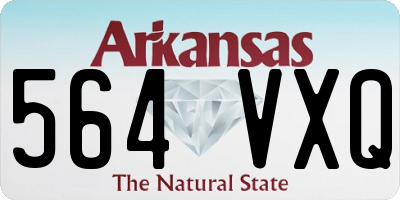 AR license plate 564VXQ