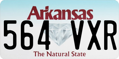 AR license plate 564VXR