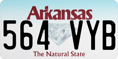 AR license plate 564VYB