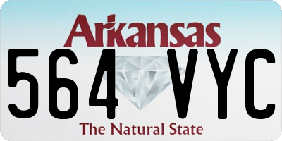 AR license plate 564VYC