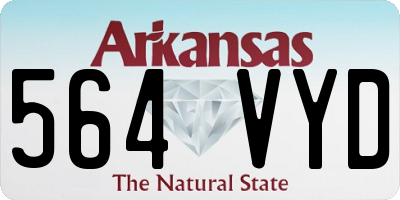 AR license plate 564VYD