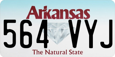 AR license plate 564VYJ