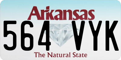 AR license plate 564VYK