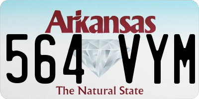 AR license plate 564VYM