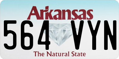 AR license plate 564VYN