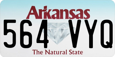 AR license plate 564VYQ
