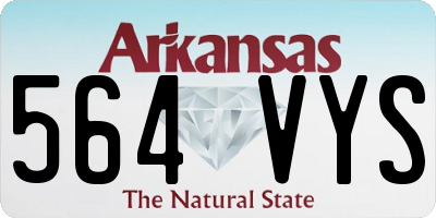 AR license plate 564VYS