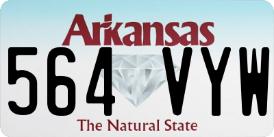 AR license plate 564VYW