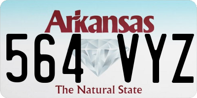 AR license plate 564VYZ