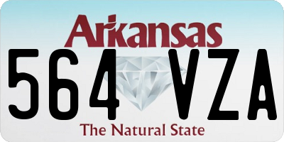 AR license plate 564VZA