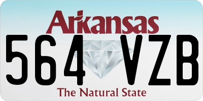AR license plate 564VZB