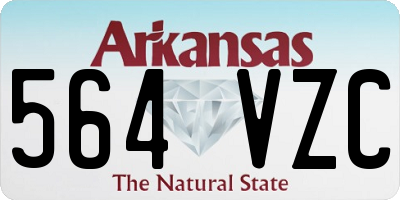 AR license plate 564VZC