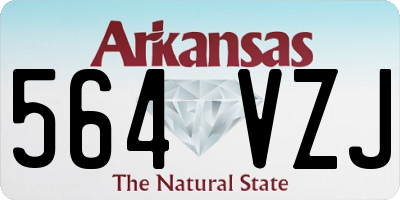 AR license plate 564VZJ