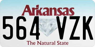 AR license plate 564VZK