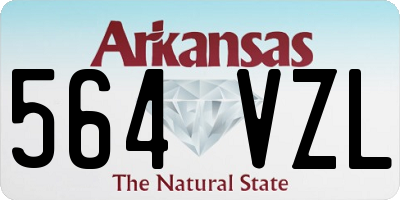AR license plate 564VZL