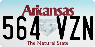 AR license plate 564VZN