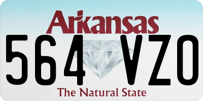 AR license plate 564VZO