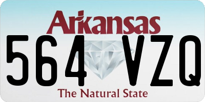 AR license plate 564VZQ