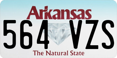 AR license plate 564VZS