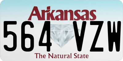AR license plate 564VZW