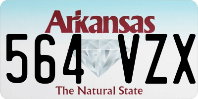 AR license plate 564VZX